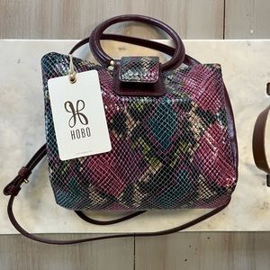 Hobo Heidi Small Crossbody in Mosaic Snake